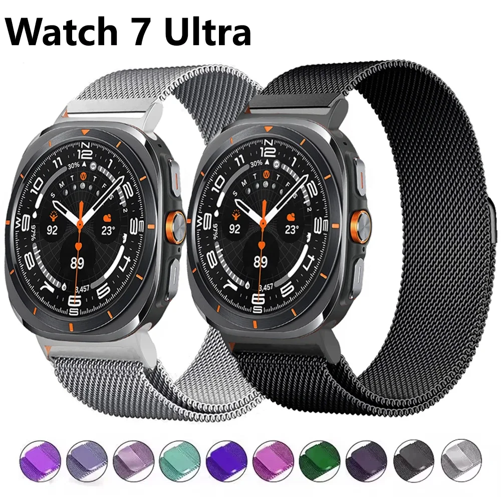 

Milanese Loop Strap for Samsung Galaxy watch 7 Ultra Band Magnetic Buckle Wristband Bracelet Galaxy Watch Ultra 47mm Watch Band