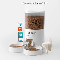 2025 Smart Pet Feeder With Camera- Intelligent Timed Bowl Automatic  Video Wifi App Control Dog Cat Feeder Dispens Food