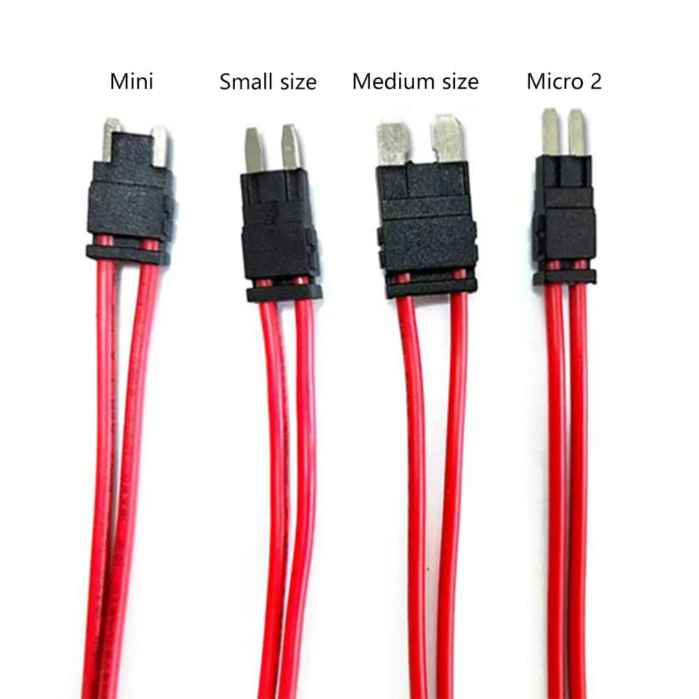 16AWG 32V 25A Car Small Two-wire Fuse Box Extension Cord for Car Tool Accessories Power Supply Automotive Fuse Holder Extension