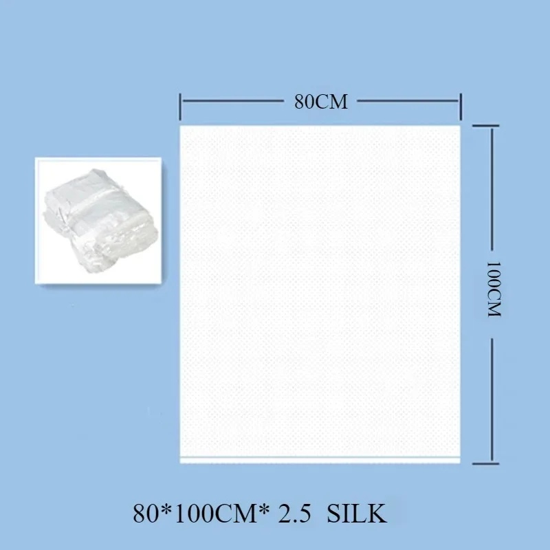 50 Stück 80x100cm Verstärkte PE-Müllbeutel Umweltfreundlich Große Kapazität Robuste Einweg-Transparente Beutel für Haushalt Hotel Lagerung – Detail 2