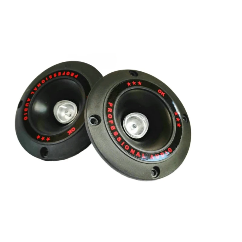 SOTAMIA Speaker Tweeter mobil 4 inci, 2 buah Subwoofer piezoelektrik klakson Treble Speaker keramik Piezo warna-warni untuk panggung