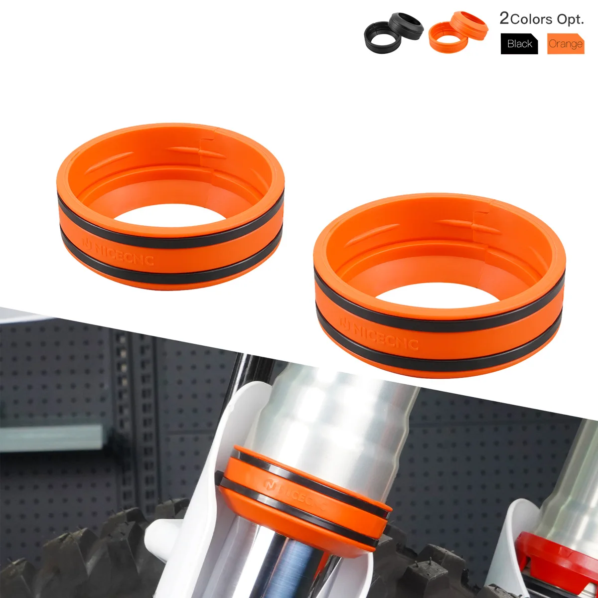 Motorcycle For KTM 125 250 300 350 400 450 500 525 530 EXC EXCF XC XCF SX SXF XCW XCFW TPI Sixdays Front Fork Mud Scrapers Kit