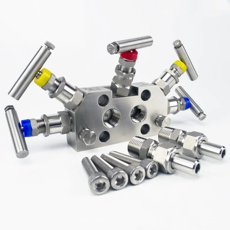 Integrated Five-Valve Set Stainless Steel EJA Pressure Differential WF-5 Shutoff Valves with Internal Thread Transmitter