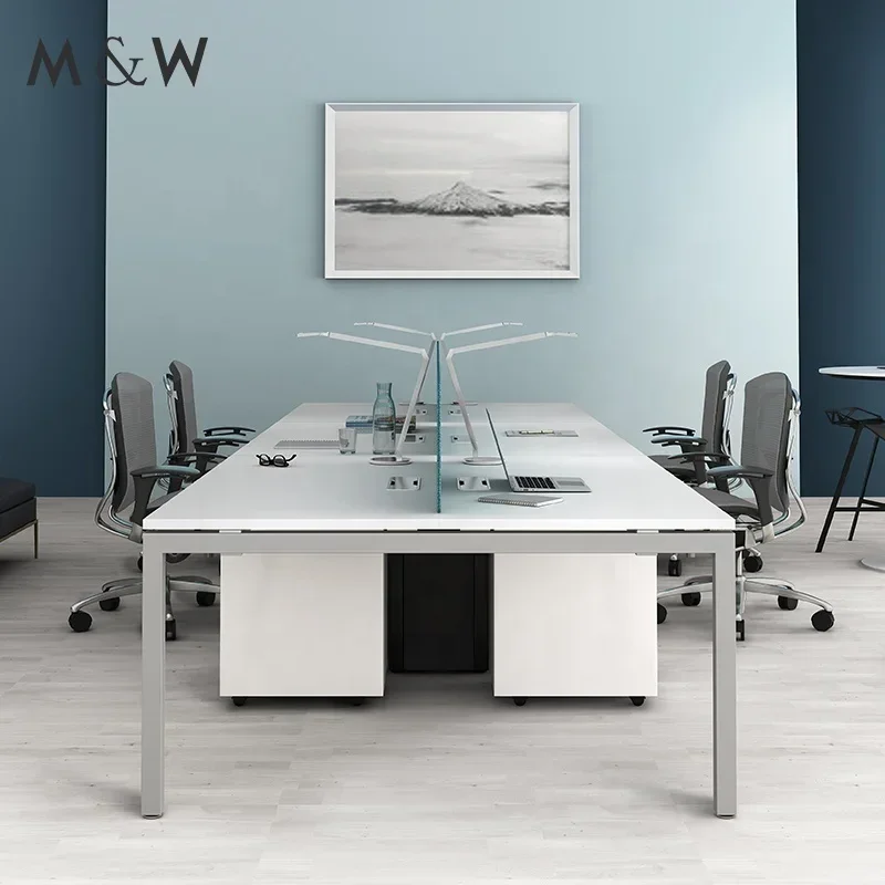 Factory Direct Sale Table Desk Design Station Staff furniture Small Appearance System Office Workstation