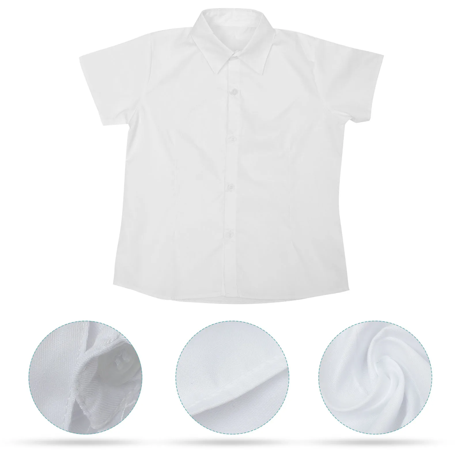 

Summer Women Blouses Short Sleeve Shirts Japanese Style Student Uniform Fashionable Comfortable School Wear Flat Shoes