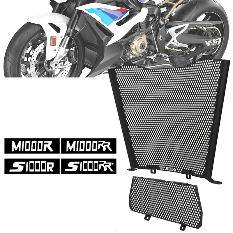 Motocicleta Radiator Guard Protection, Cooler Grill Cover, Protector, BMW S1000RR, S1000R, M1000RR, M1000R, 2019, 2021, 2022, 2023, 2024