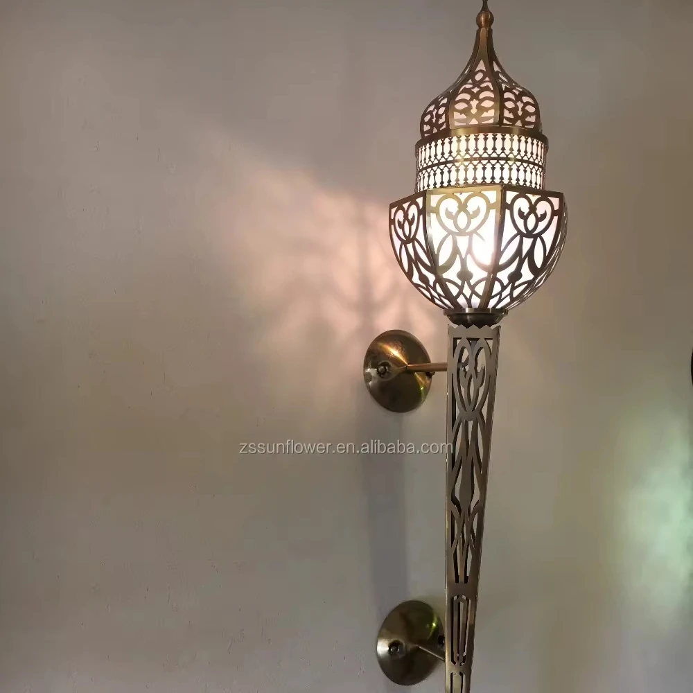 New design Morocco style metal wall lamp for hotel project  