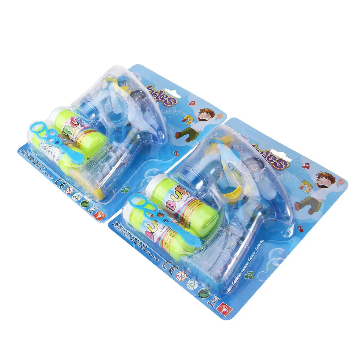 Electric Bubble Wand Yellow Automatic Bubble Maker Music Light Multi- for Party Birthday Outdoor Indoor Fun