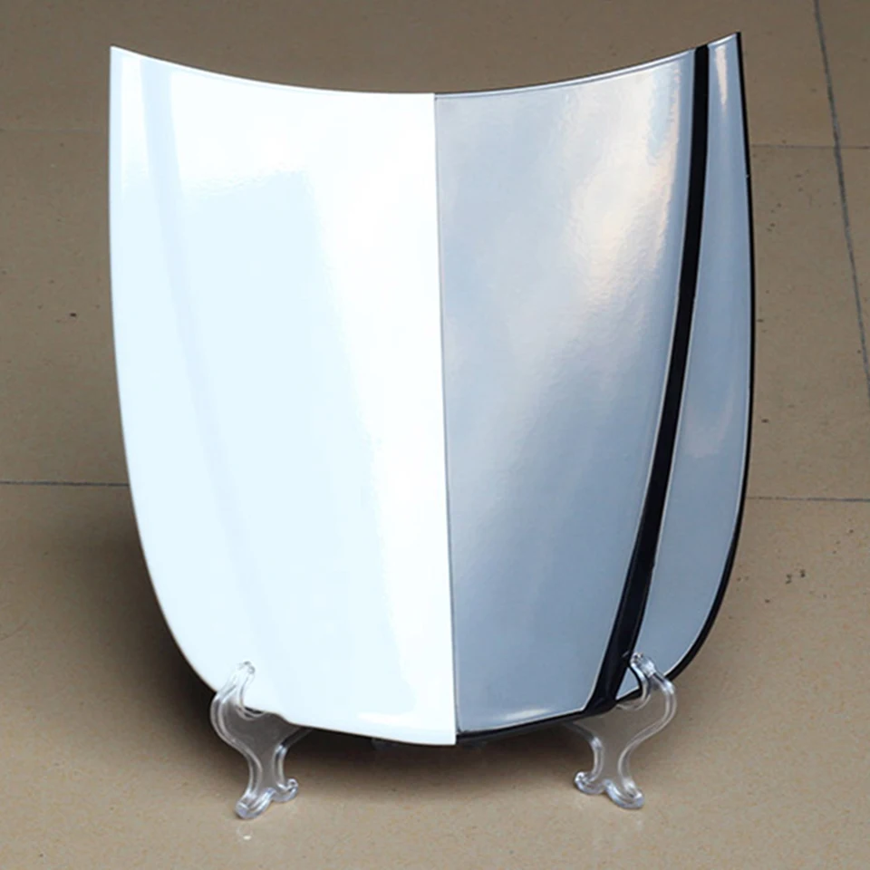 

Mini Metal Car Bonnet Vinyl Display Model Mini Hood Plastidip Paint Performance Model With Painted Half Black White MO-179C-1