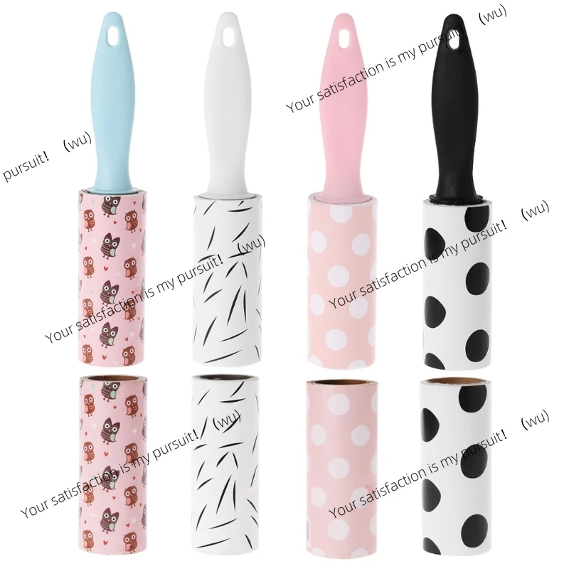 Reusable Clothes Coat Sticky Lint Roller Dog Pet Hair Remover Cleaning Device