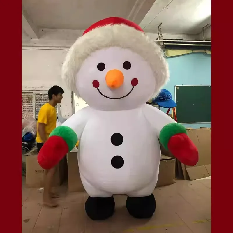 

Inflatable Snowman Santa Claus Cartoon Doll Costume Mascot Costume Performance Adult Doll Costume Christmas Halloween Carnival