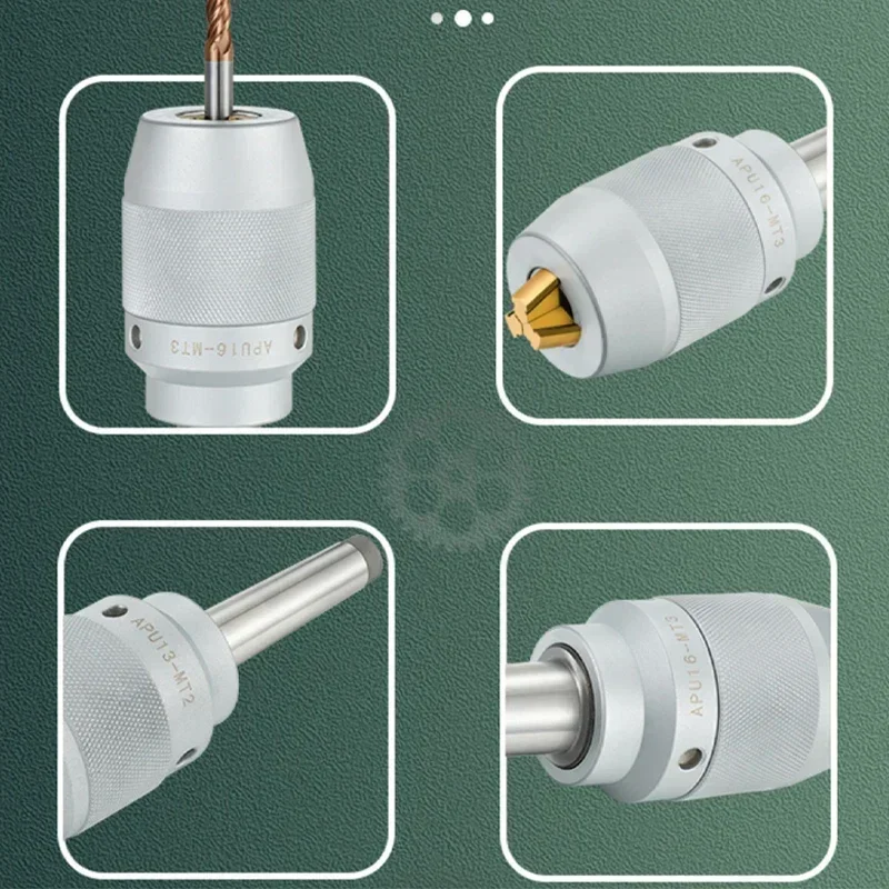 MT2 MT3 MT4 APU13 APU16 أداة حامل Apu الحفر تشاك سلسلة الدقة CNC متكاملة الذاتي تشديد مخرطة أداة حامل MTA MTB