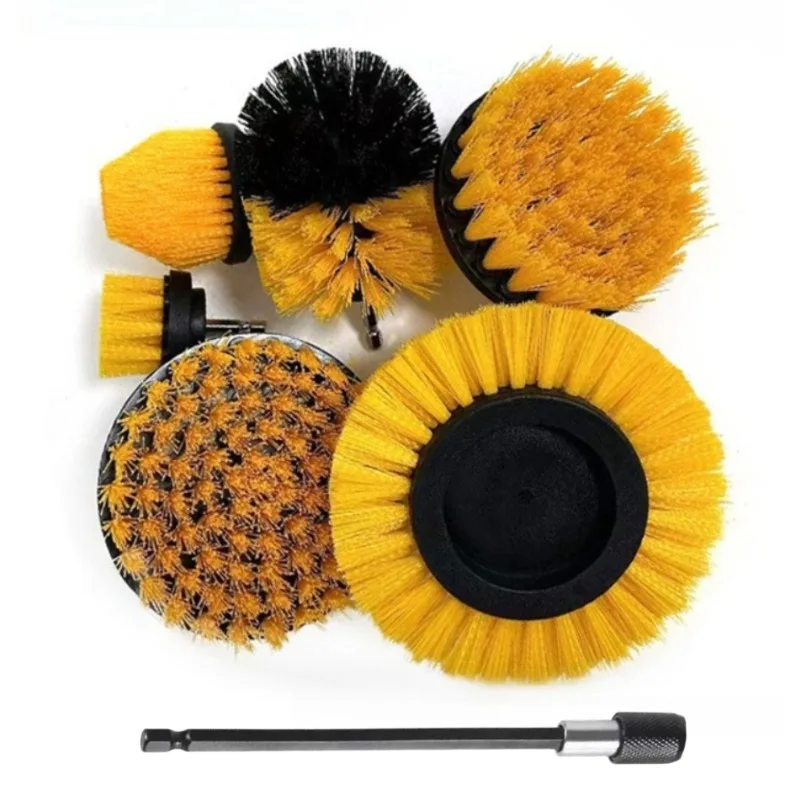 Kit de escova de broca de 2/3.5/4/5.5 '', escova elétrica para limpeza de banheiro, banheira, escova de limpeza, kit de limpeza de broca
