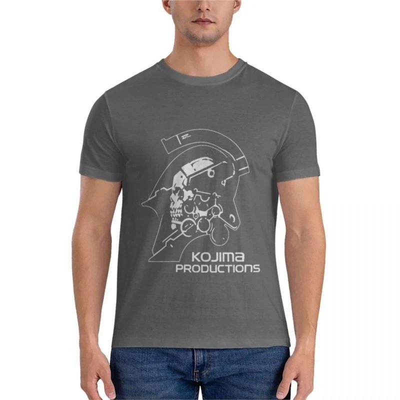 Death Stranding Kojima Productions Essential cat Men's brand cotton crewneck manga Hot sale outfits fashion Round neck lnformal