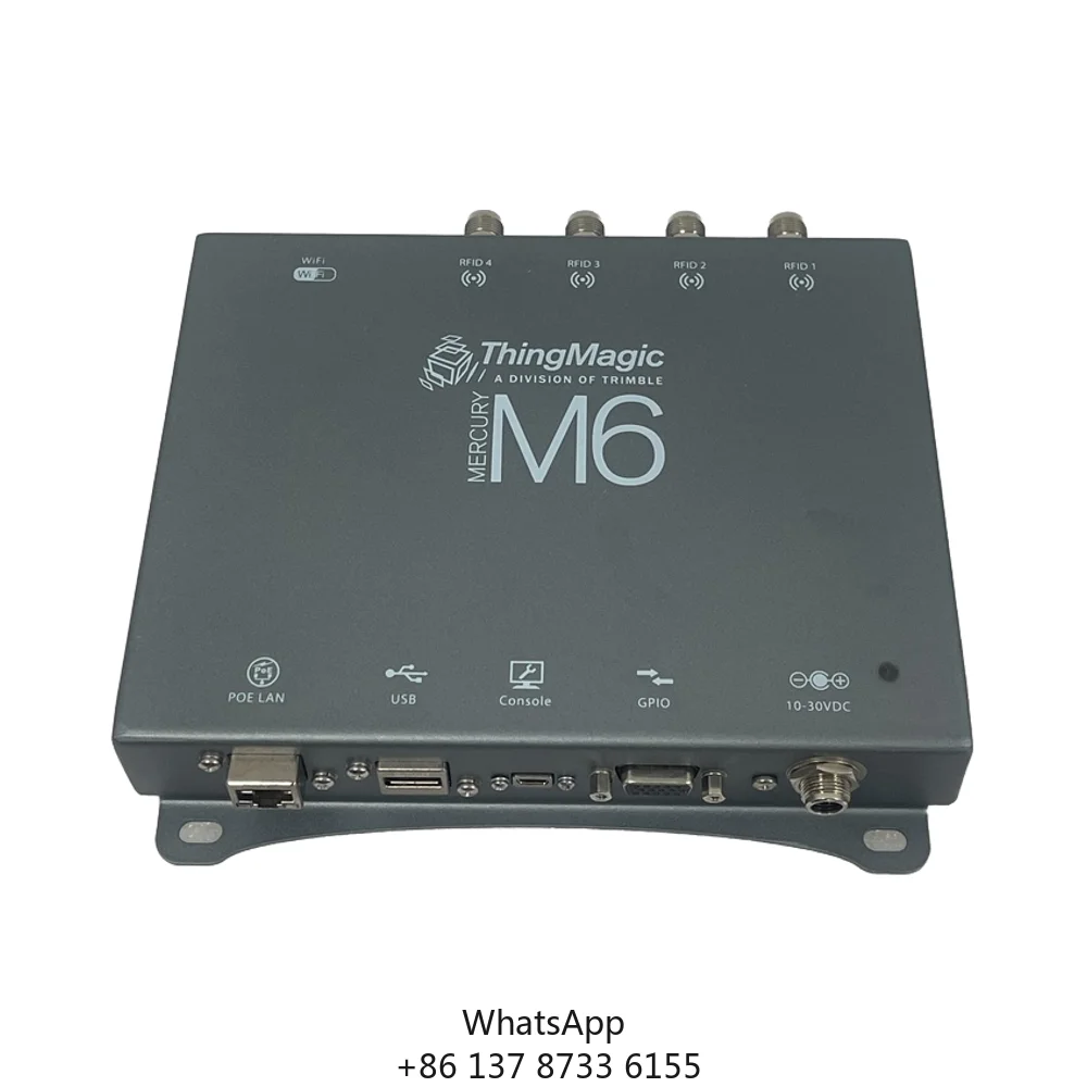 

Thingmagic Mercury6(M6) ISO18000-6B/6C/6D Four-channel UHF Rain Reader AEI/ATA Protocol For TRACK INSIDE RAILYARD