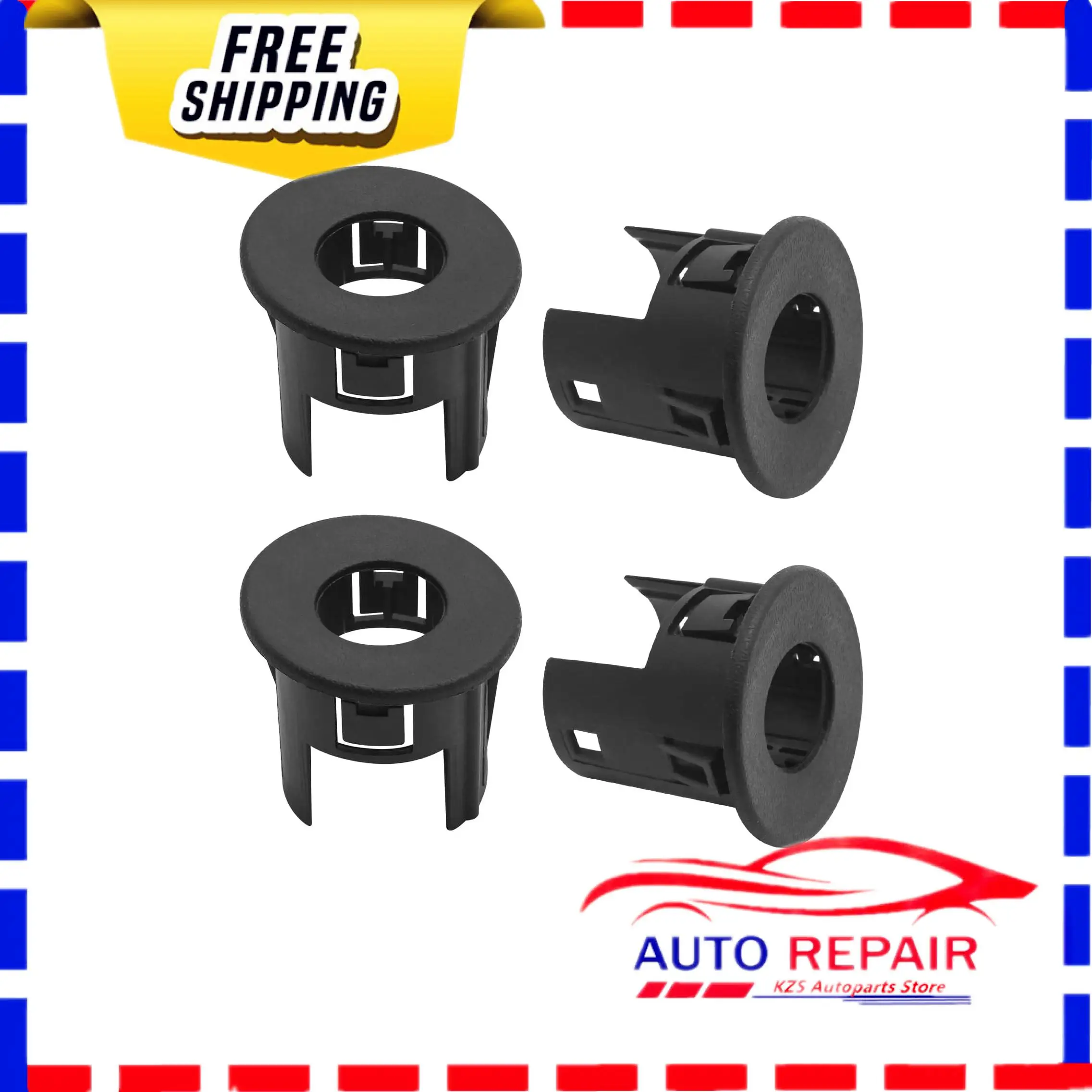 

4Pcs 5LS52TZZAA Front Rear Bumper Parking Aid Sensor Bracket for Dodge Ram 1500 2014-2018 for Ram 1500 Classic 2019-2021