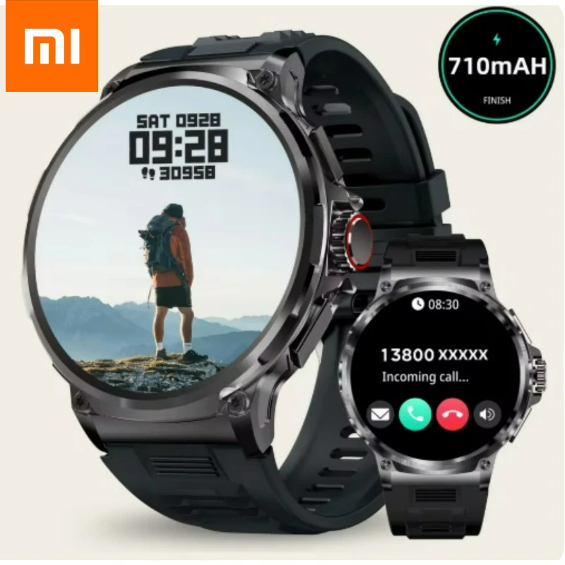 

Xiaomi Новые 710 мАч Bluetooth Call Смарт-часы Мужские спортивные часы Мужские 1,85 "HD Монитор здоровья Водонепроницаемые умные часы для Android