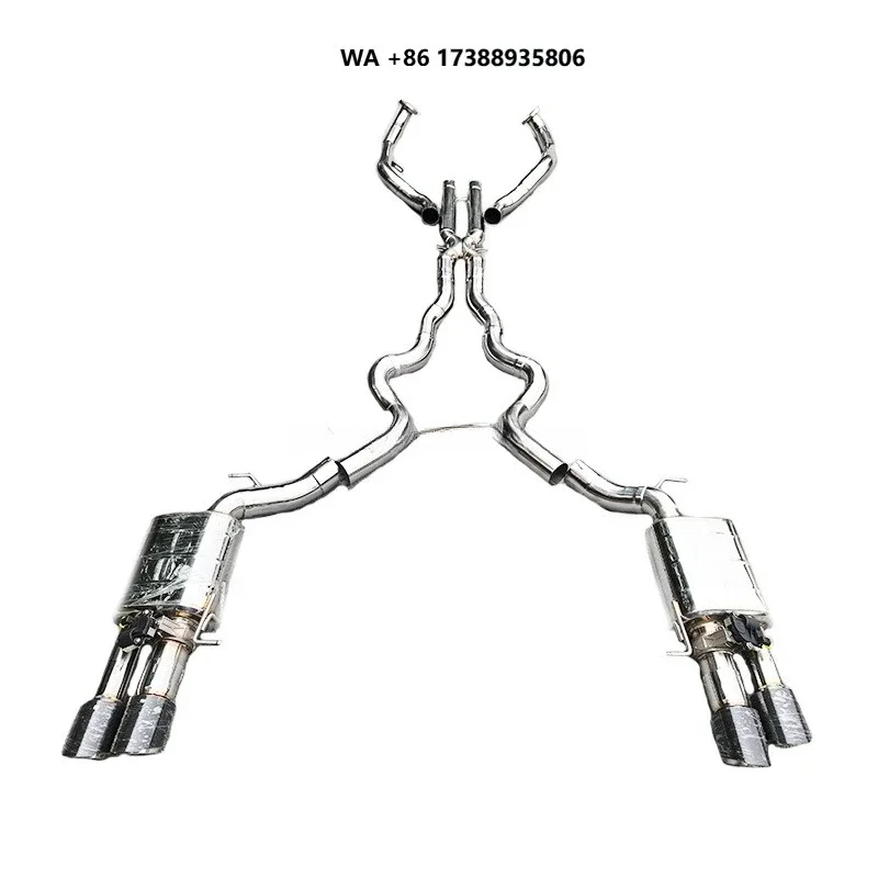 Customized Exhaust Pipe for F10 M5 F06 F12 F13 M6 S63 4.4tt V8 Ss304 Valve Exhaust Muffler
