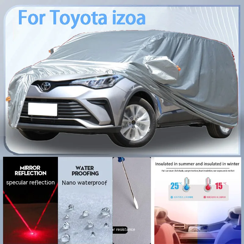 

For Toyota izoa Full Car cover with UV protection and Winter Insulation roles,Rainproof,Snowproof Ati-frost properties.