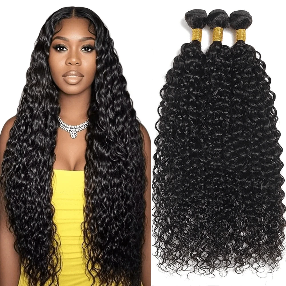 10A اللوالب الصغيرة مجعد حزم البرازيلي غير المجهزة غريب مجعد الشعر البشري عابث تجعيد الشعر العميق نسج عذراء الشعر التمديد 3B 3C