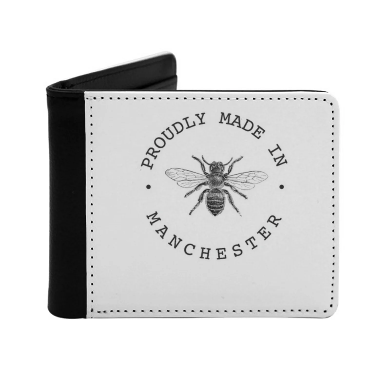 Worker Bee 'Proudly Made In Men's Wallet Pu Leather Wallet Multifunction Credit Card Purse Worker Bee Worker Bee Mancunian