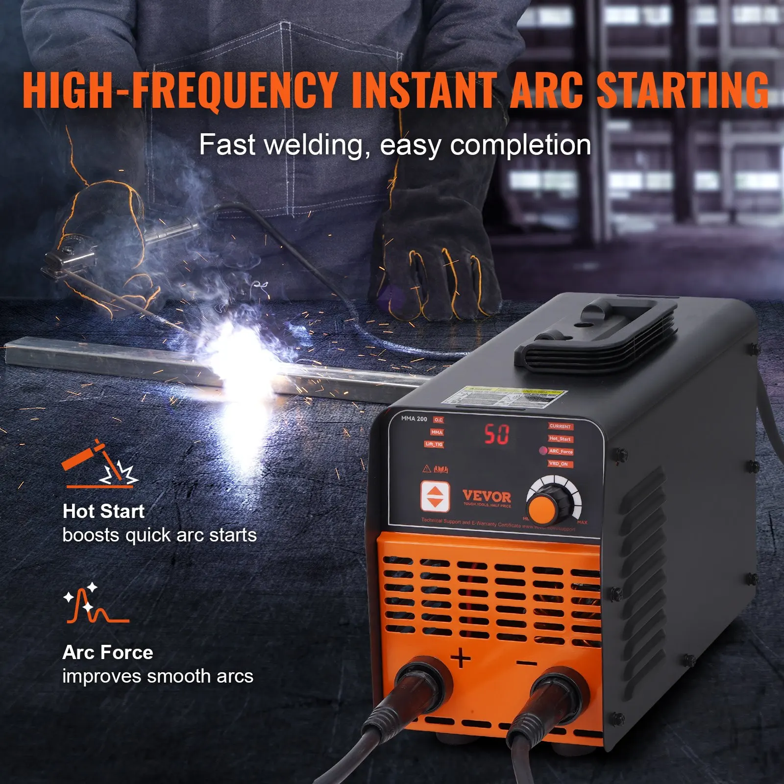 

Stick Welder, 200A ARC/Lift TIG 2-IN-1 Welding Machine With IGBT Inverter 110V/220V Portable MMA Welder Machine With Hot Start,