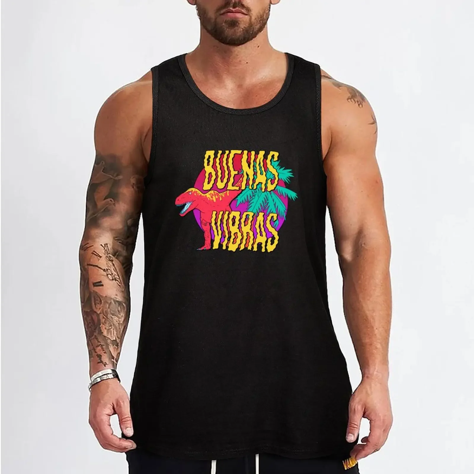 New Buenas Vibras Tank Top Men's tops fitness clothing for men men clothes