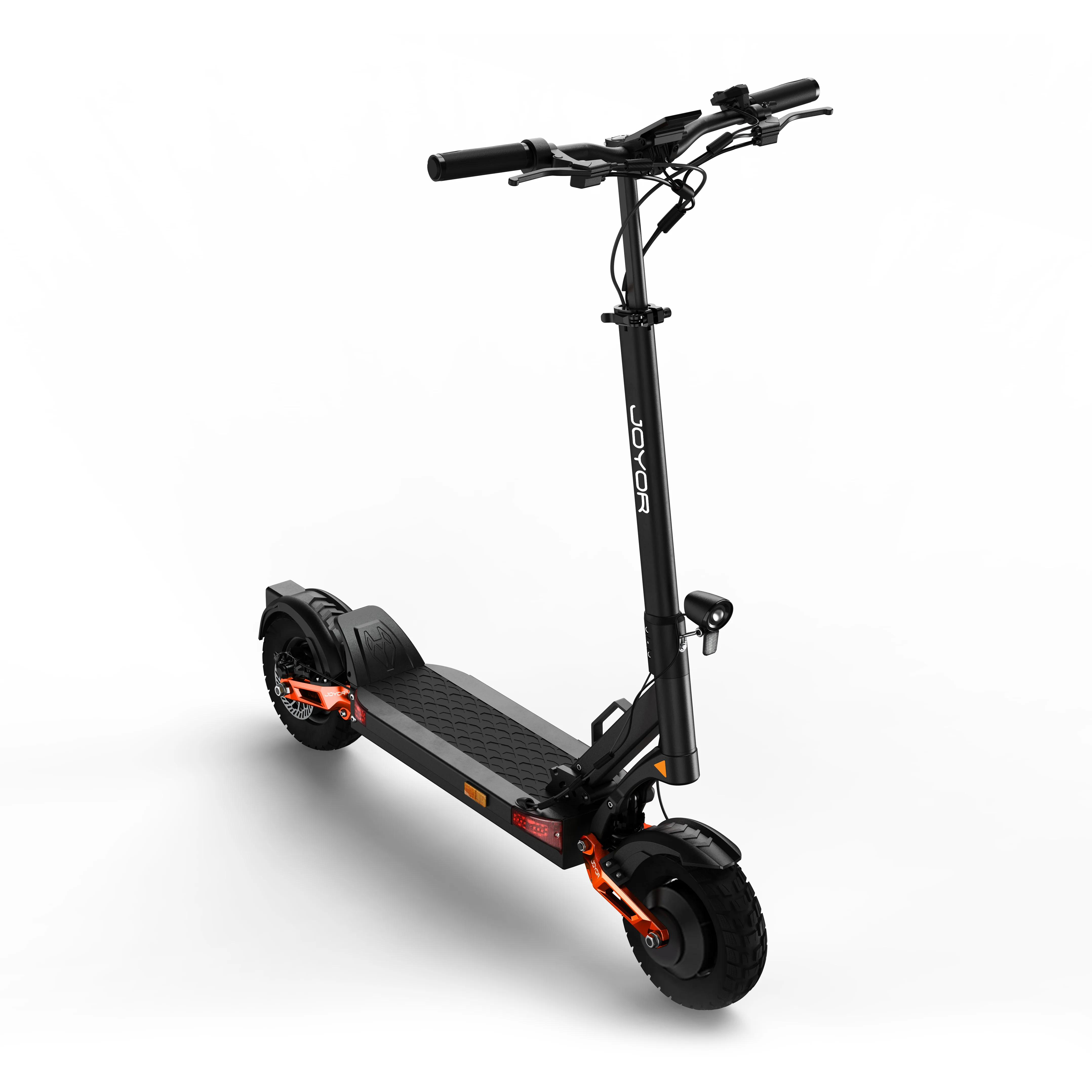 10 Zoll Offroad JOYOR T10 Elektroroller 1000W*2 Motor 60V18AH Akku Verstärkte Reifen Starke Stoßdämpfung Faltbarer Erwachsenen-E-Scooter mit NFC