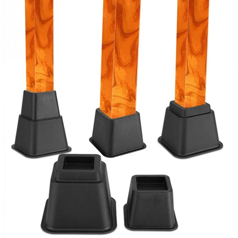 A07I 8Pcs Adjustable Bed Risers Or Furniture Riser To Create An Additional 3 Inches Of Storage Desk Or Sofa Lift