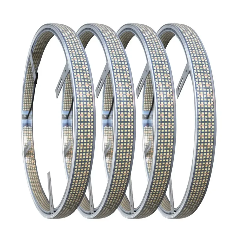 10 rows of pure white LED wheel lights waterproof truck interior and exterior decoration 5 rows of wheel light groups