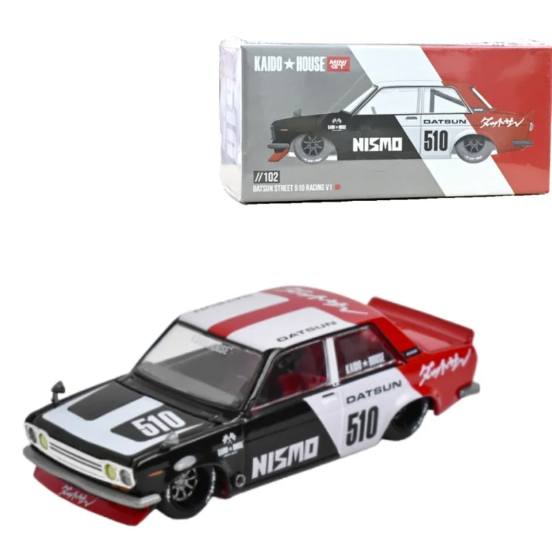 

Kaido MINIGT 1:64 Datsun Street 510 V1 Win модель автомобиля из сплава для офиса, спальни, коллекция игрушек, модель, украшения, подарок для мальчика