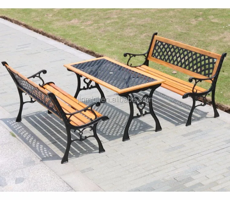 Design outdoor chessboard table with bench outdoor garden table chair