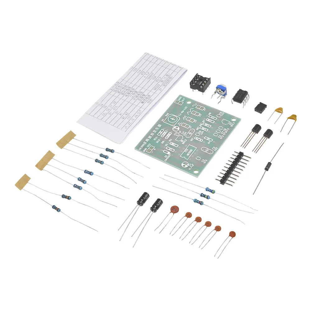 NE555 Pulse Generator Module DC6-12V Sine/Triangle/Square Wave generator multi-channel Waveform Signal Generator DIY Kit