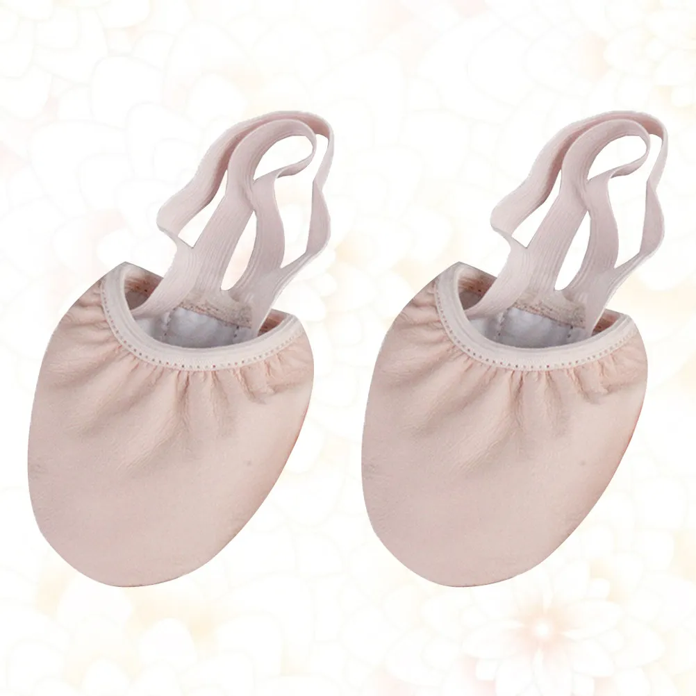 1Pair Elastic Band Ballet Toe Shoes Half Dancing Shoes Professional Breathable Non-Slip Dance Training Foot Protection Size 38