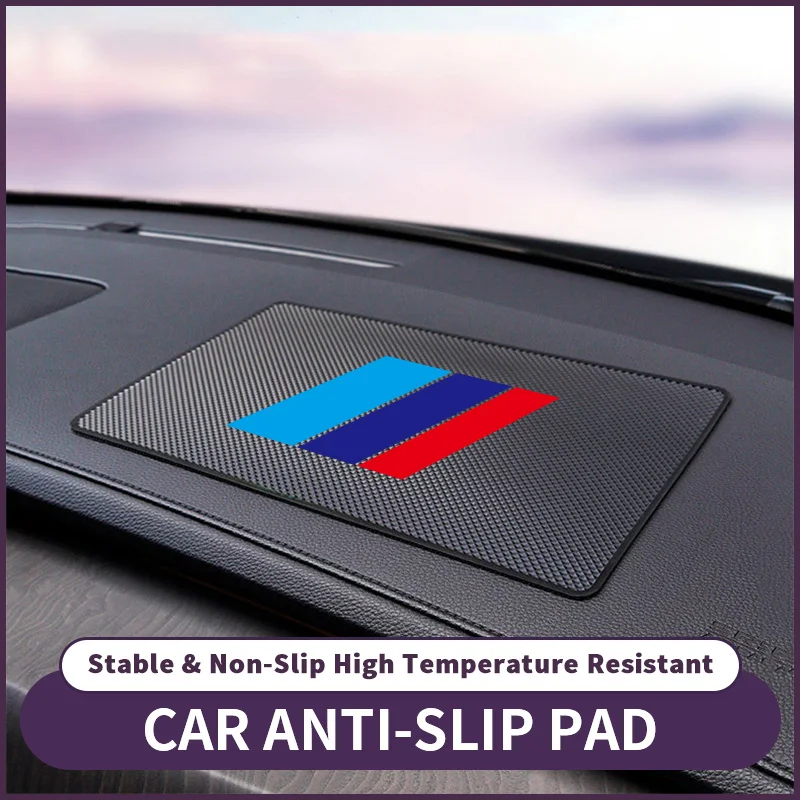 Auto-Armaturenbrett PVC-Antirutschmatte für Innenraum-Mittelkonsole, Antirutsch-Gummimatte für Handyhalterung und Sonnenbrillenaufbewahrung, Diagonales Blau-Rot-Design