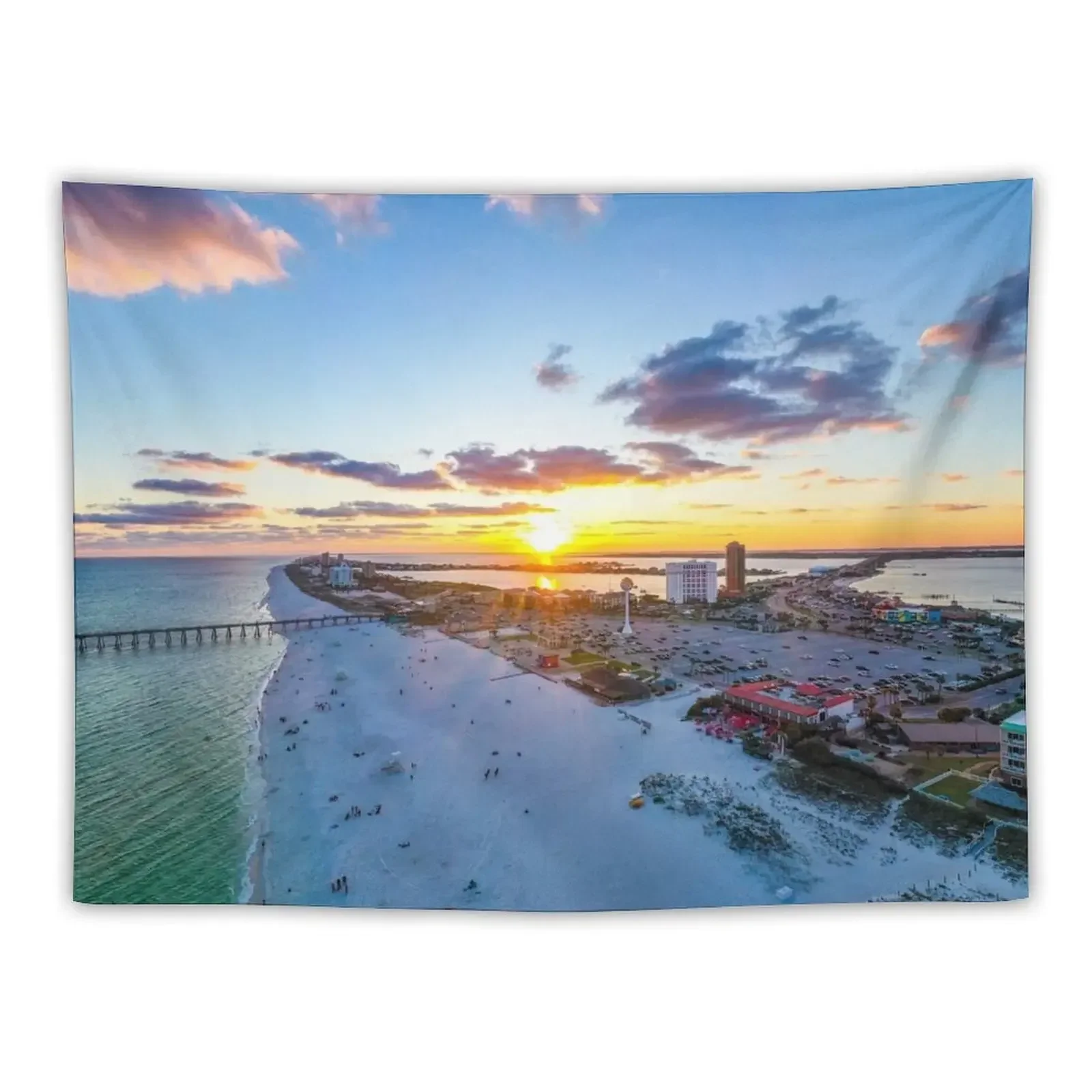 

Casino Beach Sunrise Tapestry Bedroom Decor Aesthetic Wall Decoration Home Decoration Accessories House Decoration Tapestry