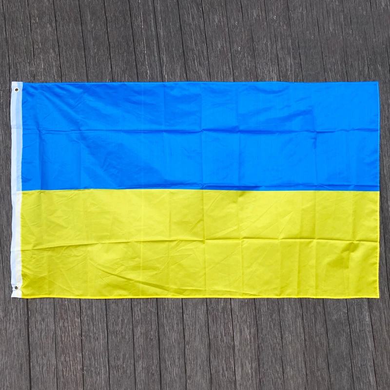 Xvggdg Nieuwe Oekraïne Vlag 3ft X 5ft Hangende Oekraïne Vlag Polyester Standaard Vlag Banner