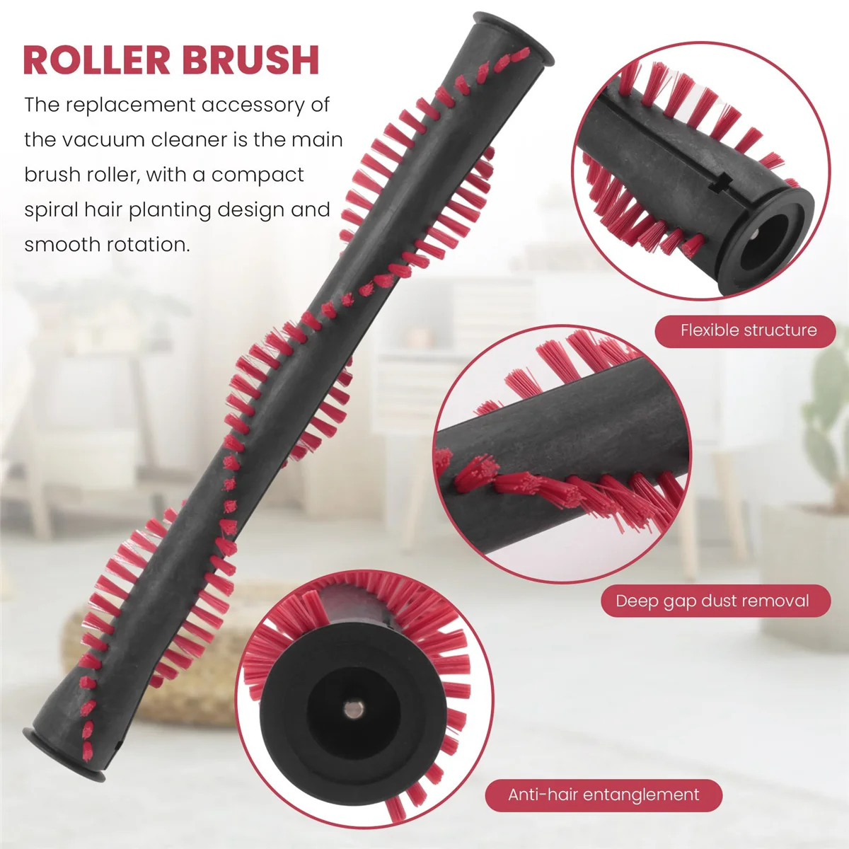 Replacement Spare Parts Main Brush Roller for Miele Miele Triflex HX1,HX1 Pro,HX1 Cat&Dog,HX1 Select Vacuum Cleaner