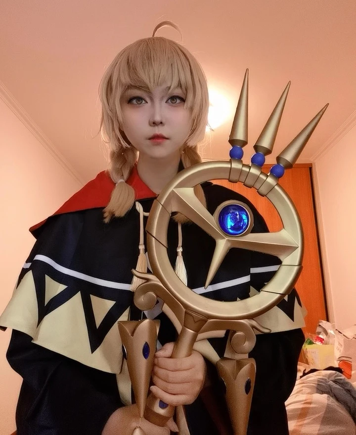 애니메이션 침묵의 마녀 모니카 에버렛 코스프레 직원 소품 62 ''할로윈 크리스마스 파티 액세서리 여성 남성 성인