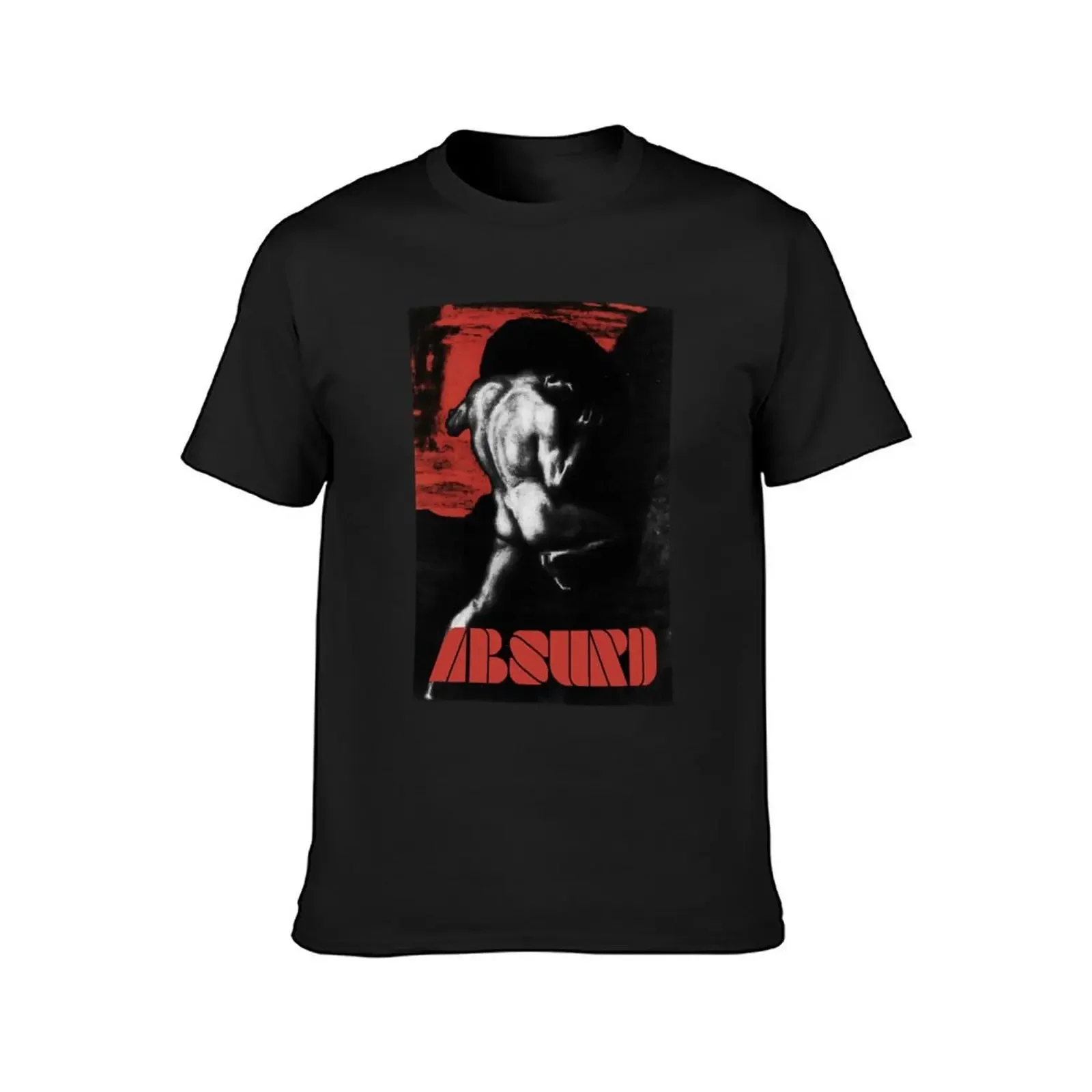 Absurd T-Shirt ciężki czarny celny koszulki graficzne koszulki męskie ubrania