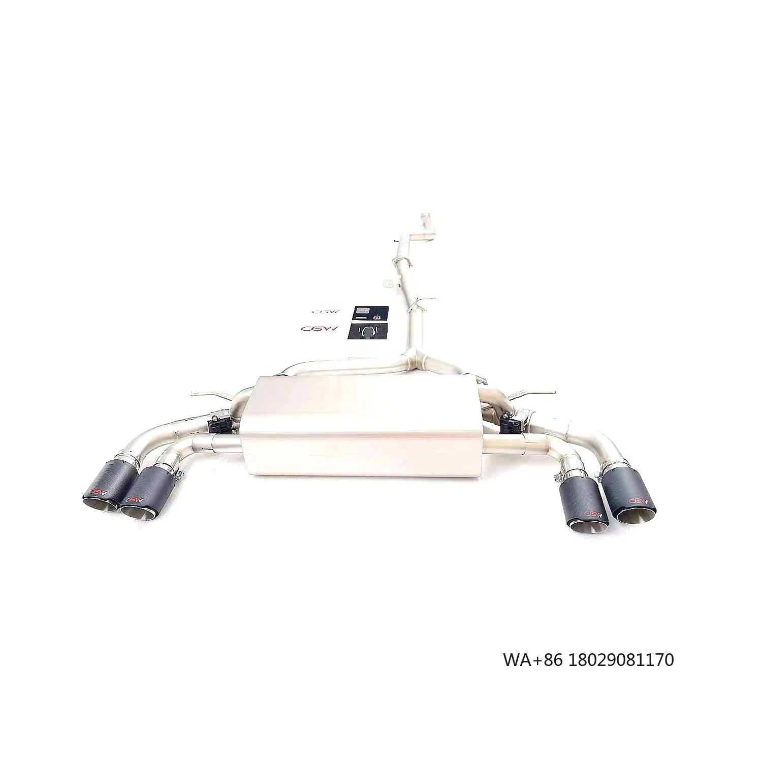 

Выхлопная система Wild Owling Sound из нержавеющей стали 304 с карбоновыми насадками для BMW 530i 2021 года