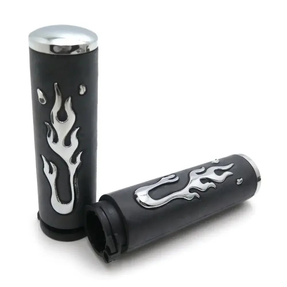 Flame Angry Fire Handlebar Grips for Harley Davidson Suzuki 1\