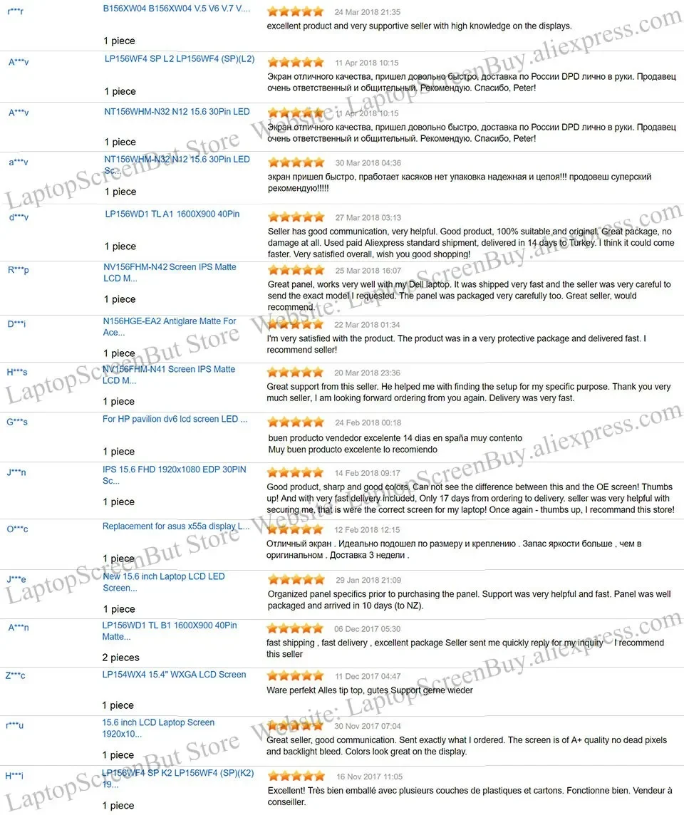 Écran LCD 13.3 Pouces Pour HP Probook 430 G6 G7 G8 - Résolution 1366x768, Non Tactile - Neuf Sous Emballage