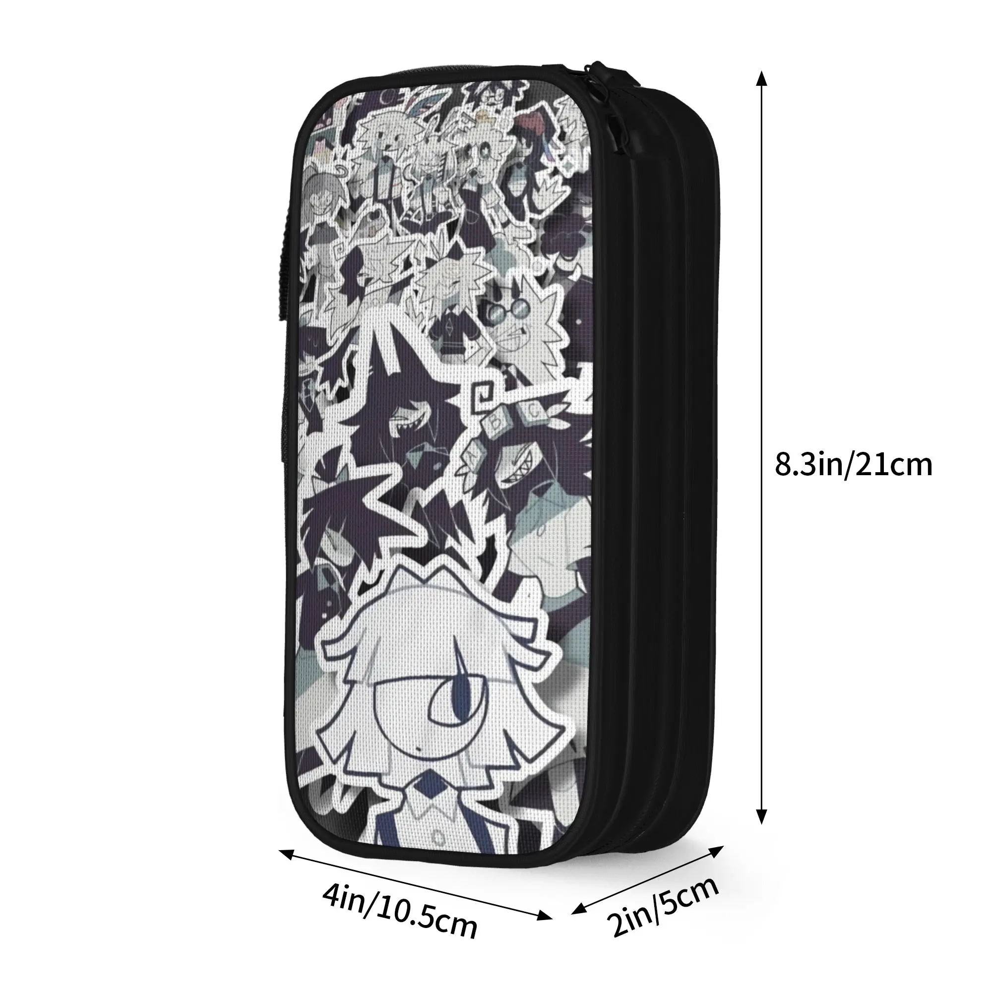 Miss Circle Collage  Pencil Case Creative  Fundamental Paper Education Pen Box Bag Large Storage  Supplies Cosmetic Pencil Box