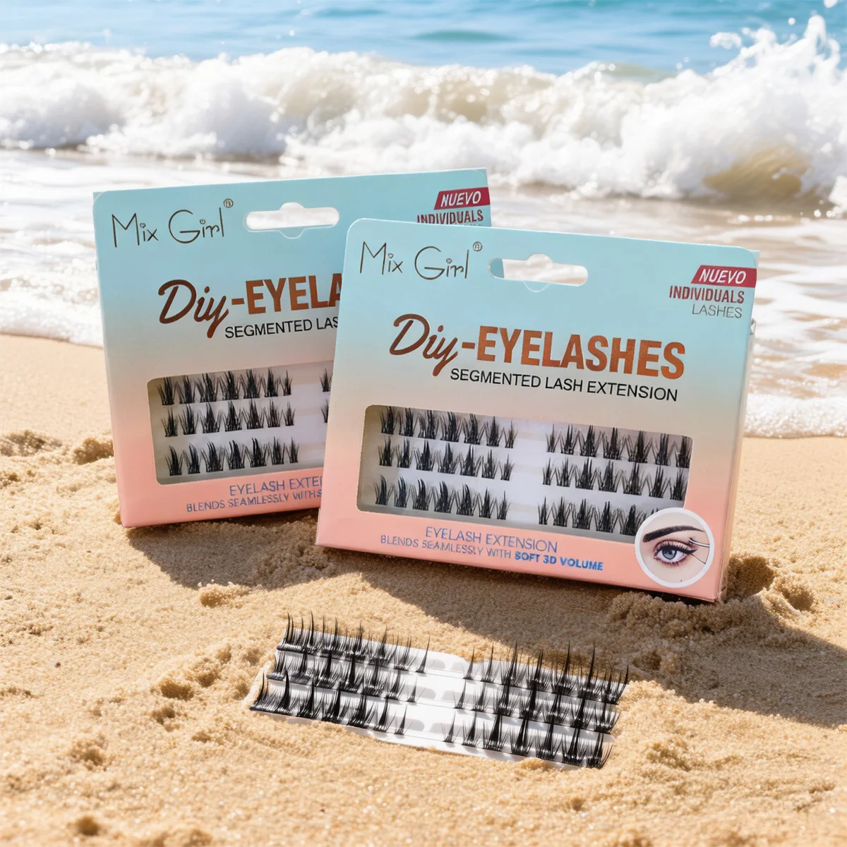 SANIYE Pestañas postizas con varilla ultra suave: sin residuos de pegamento, sin irritación, ligeras y transpirables, estilo natural. Ideal para ir al trabajo, a clase o a citas, crean pestañas que parecen naturales