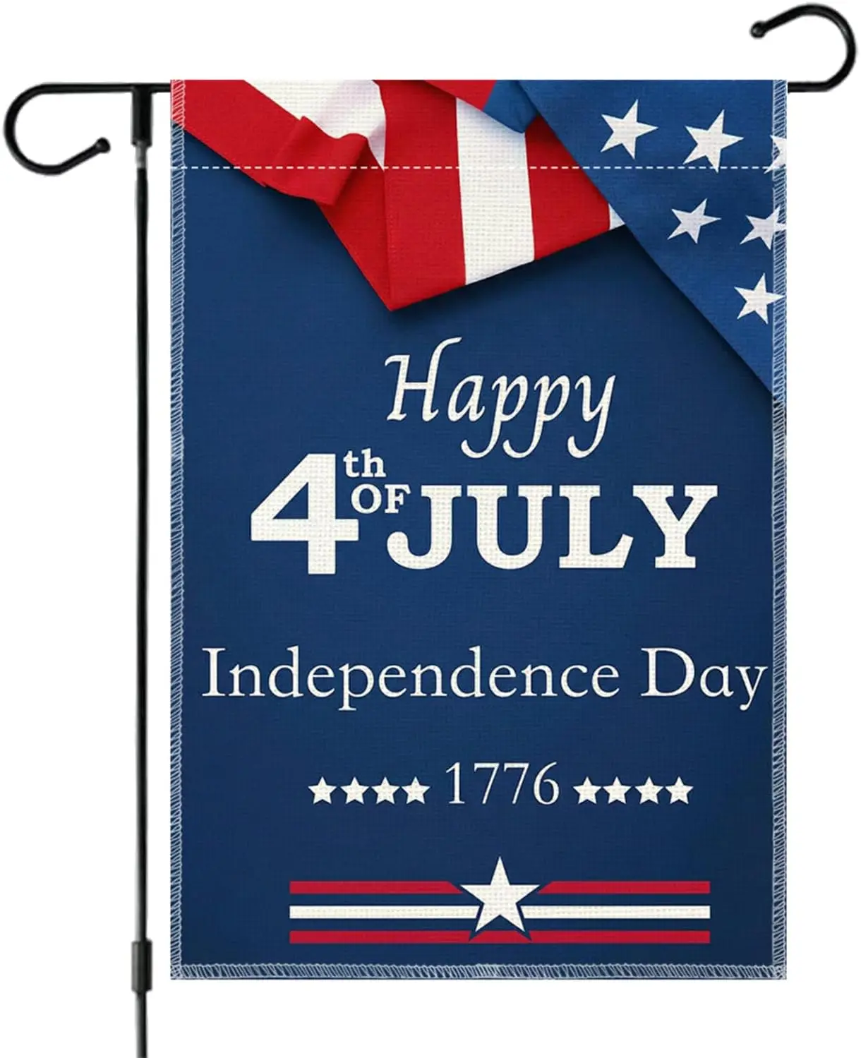 4th of July Garden Flag 12 x 18 Inch Double-Sided Patriotic Yard Flag, Independence Day Outdoor Decoration American Flag Gar llp