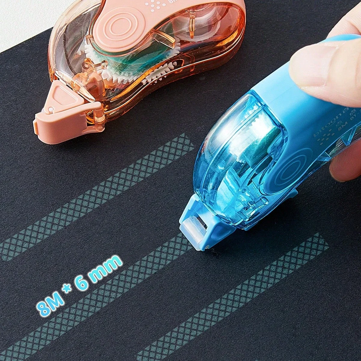 Large Capacity Double-Sided Adhesive Dot Dispenser Student-Use Manual Sticker for School And Office Supplies