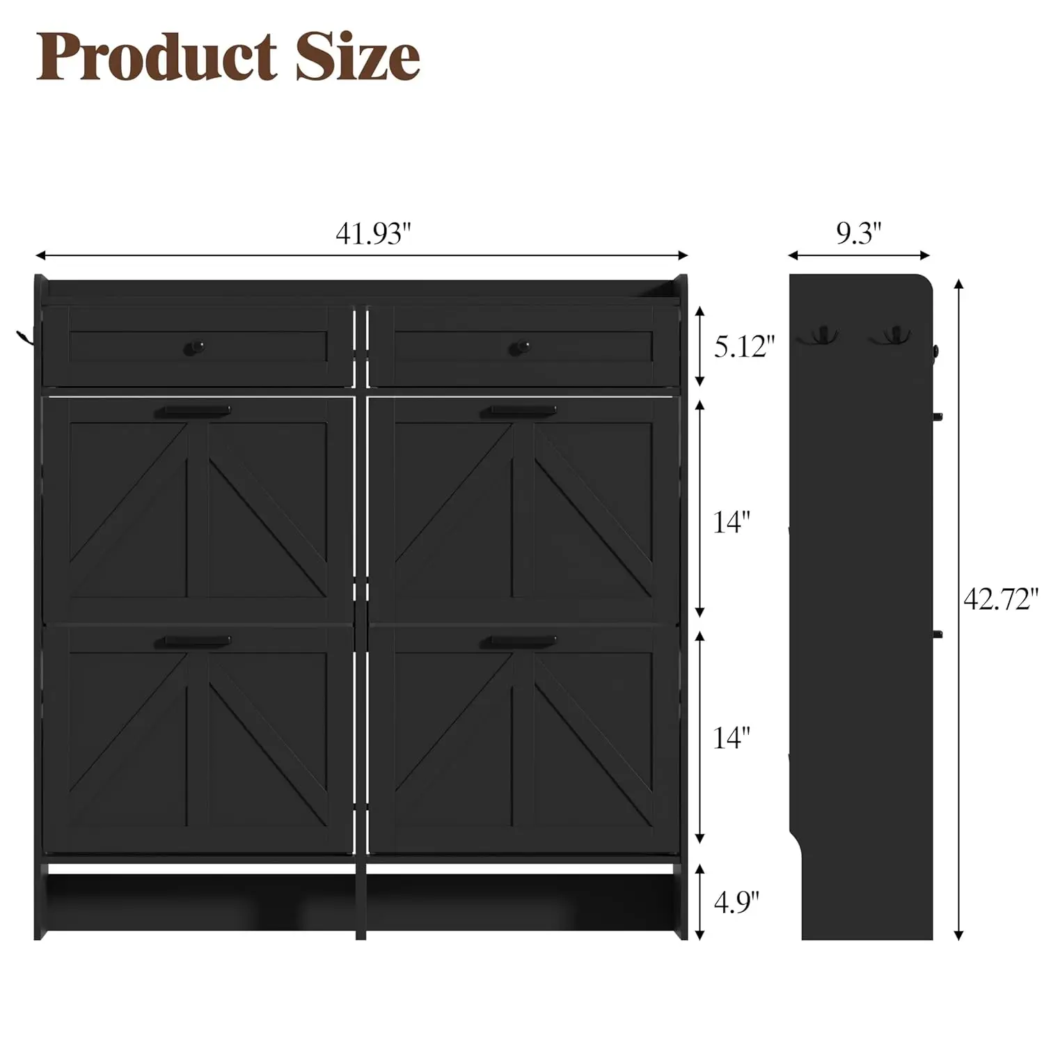 Shoe Cabinet With 4…