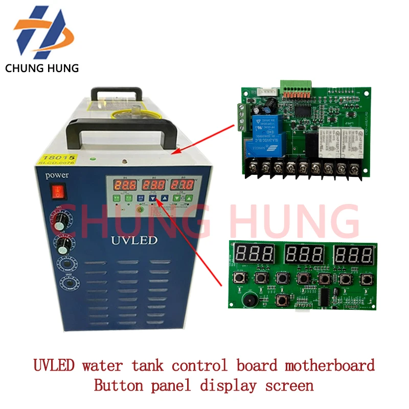 

Used for UV flatbed printers LED curing lights water tank control board motherboard button panel display screen water cooli