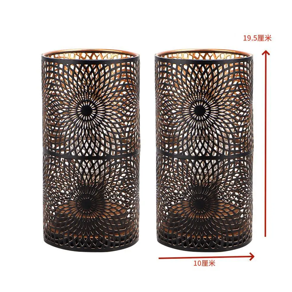 2Pcs Table Metal lamp Battery Powered Cordless Lamp Battery Operated Led Lantern for Patio Events Weddings Parties Home Decor